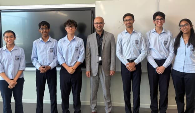 Dubai CS Society leadership at a weekly session